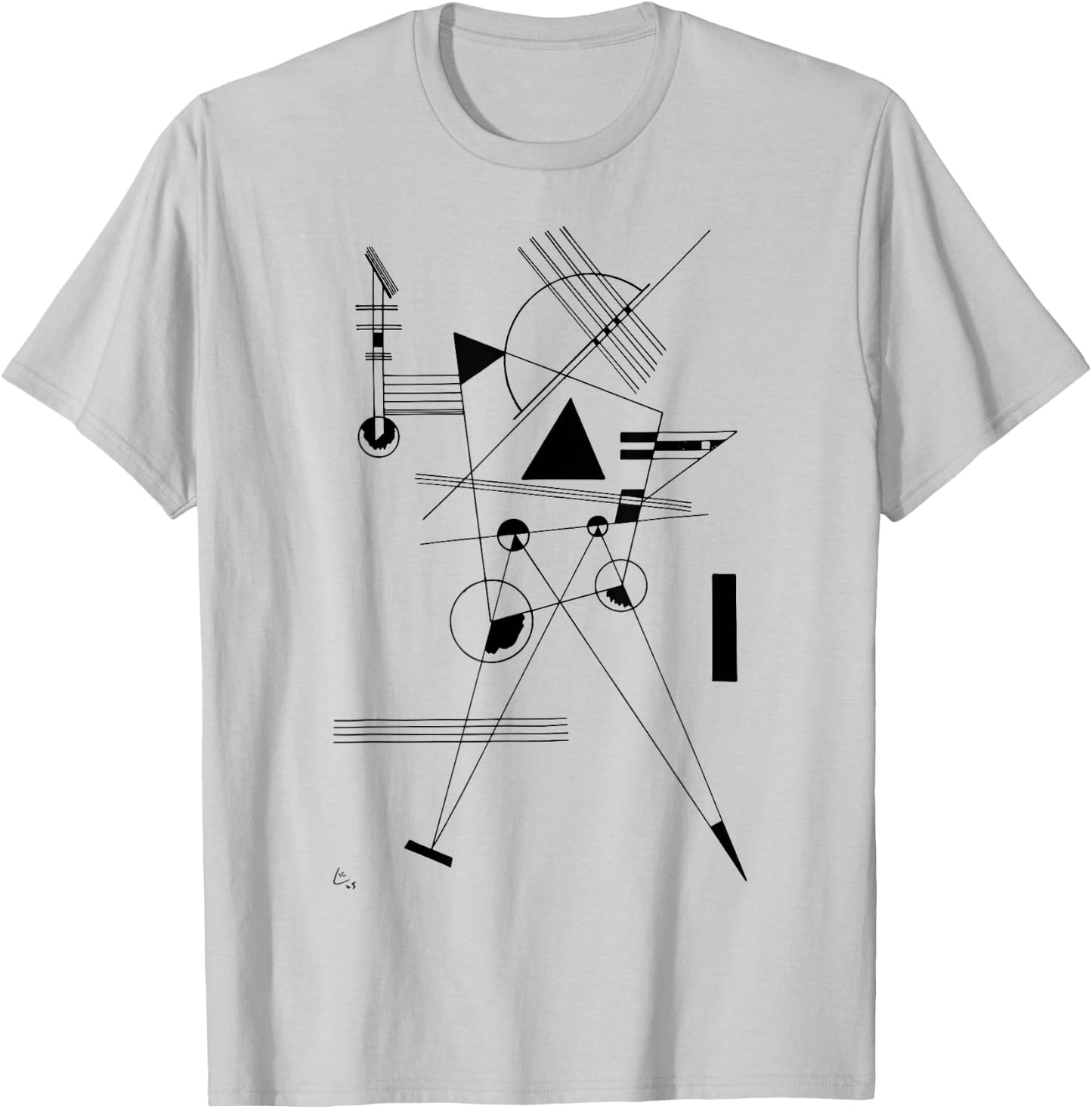 Kandinsky Drawing for Point and Line to Plane 1925 Artwork T-Shirt - T-Shirt | Ash