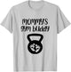 Mommy's Gym Buddy Pregnant Kettlebell Lifting Bodybuilding T-Shirt - T-Shirt | Ash