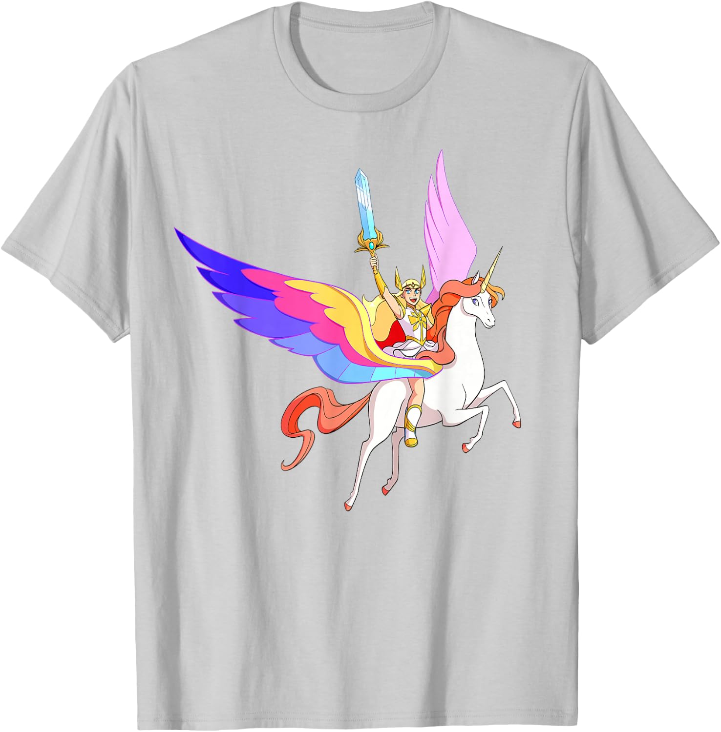 DreamWorks She-Ra and Swift Wind T-Shirt - T-Shirt | Ash