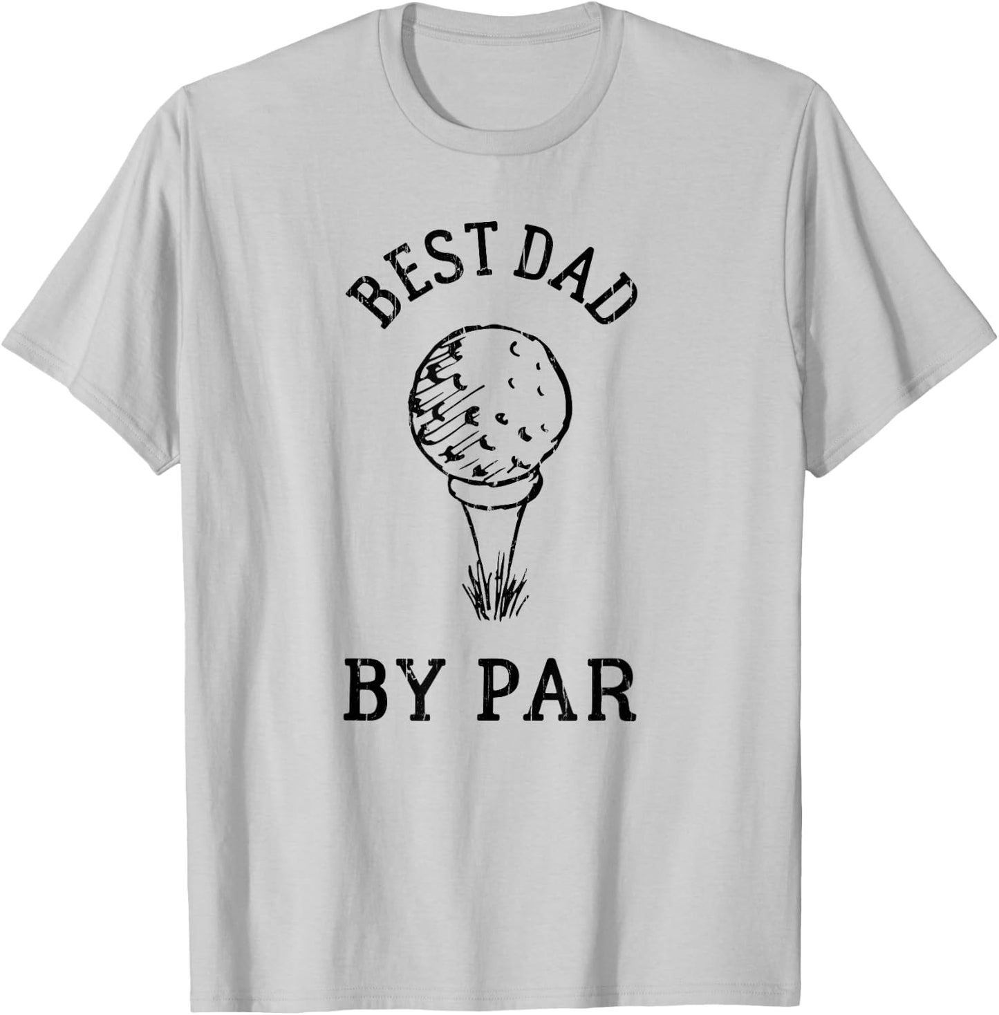 Best Dad By Par, Funny Golf, Matching Father And Kid T-Shirt - T-Shirt | Ash