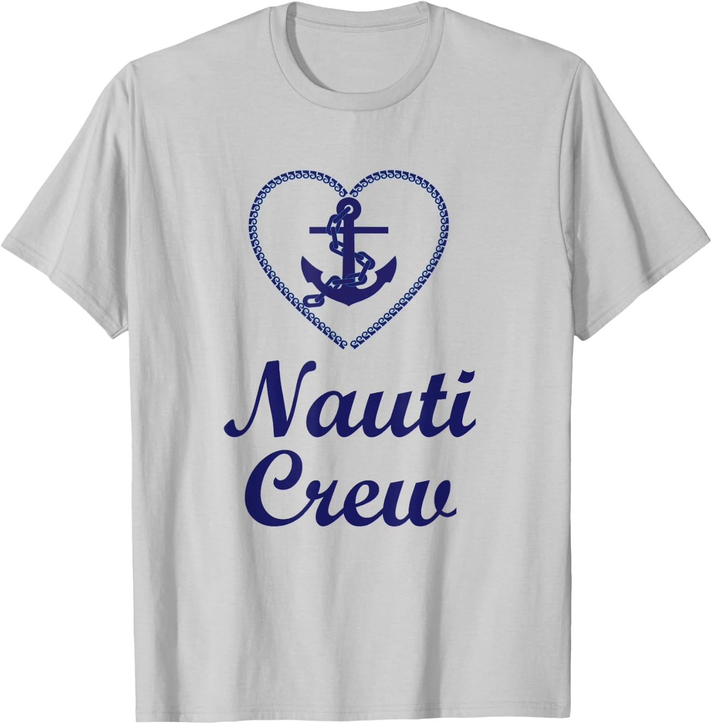 Nauti Crew Nautical Hen Night Fun Gift T-Shirt - T-Shirt | Ash
