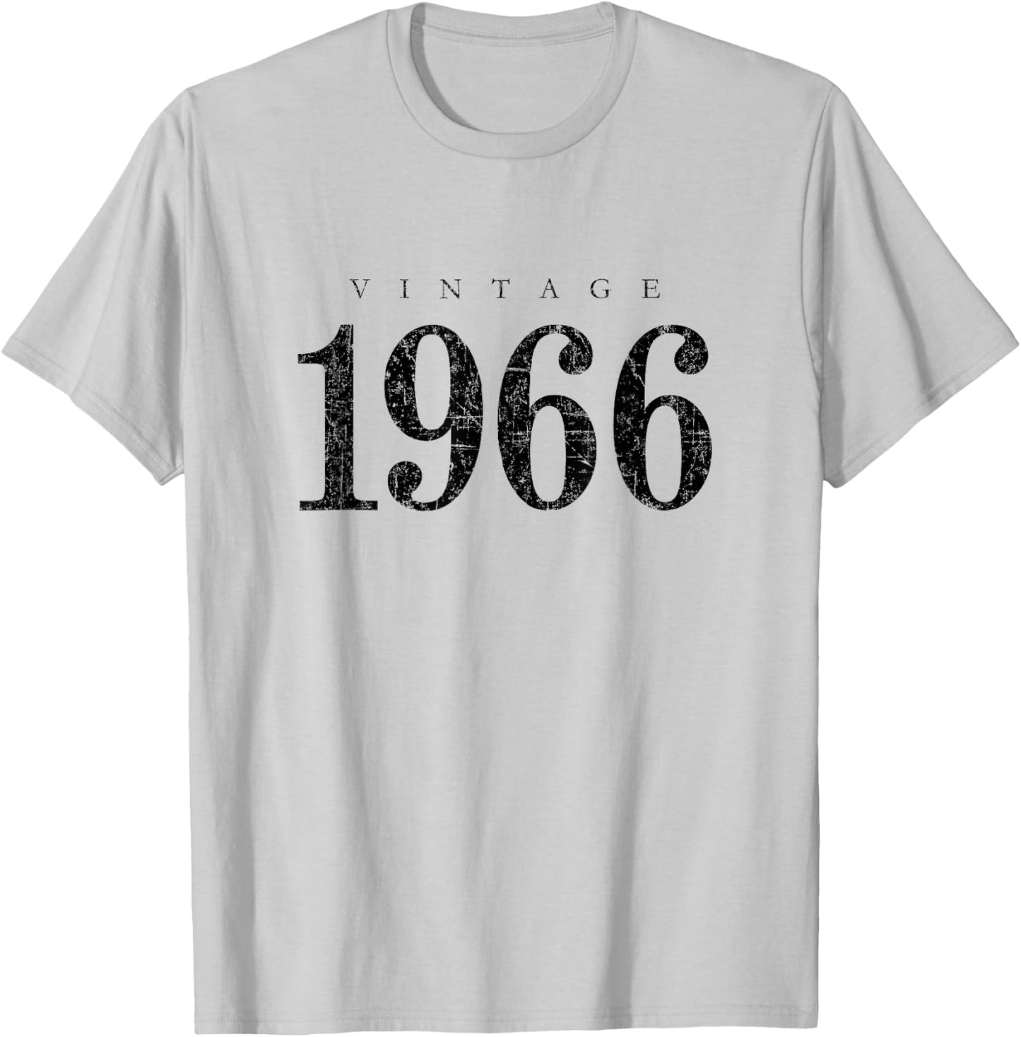 Vintage 1966 (Antique Black) 59 Birthday Gift T-Shirt - T-Shirt | Ash
