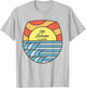 Lake Michigan Illinois IL Sunset Vacation Souvenir Chicago T-Shirt - T-Shirt | Ash