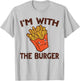 Burger & Fries Matching His & Hers Couples T-Shirt - T-Shirt | Ash