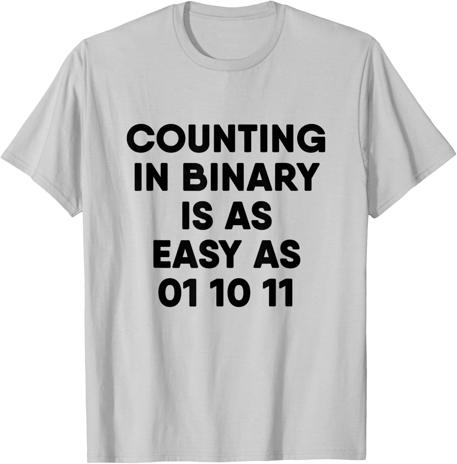 Computer Science Counting in Binary T-Shirt - T-Shirt | Ash