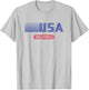 Retro USA 2020 Team American Volleyball Vintage T-Shirt - T-Shirt | Ash
