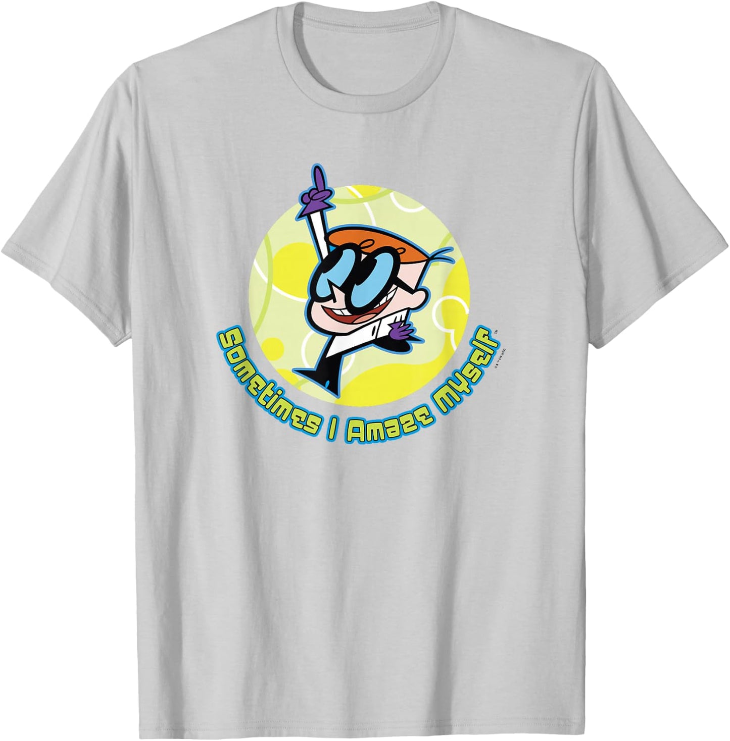 Dexter's Laboratory Sometimes I Amaze Myself Quote T-Shirt - T-Shirt | Ash