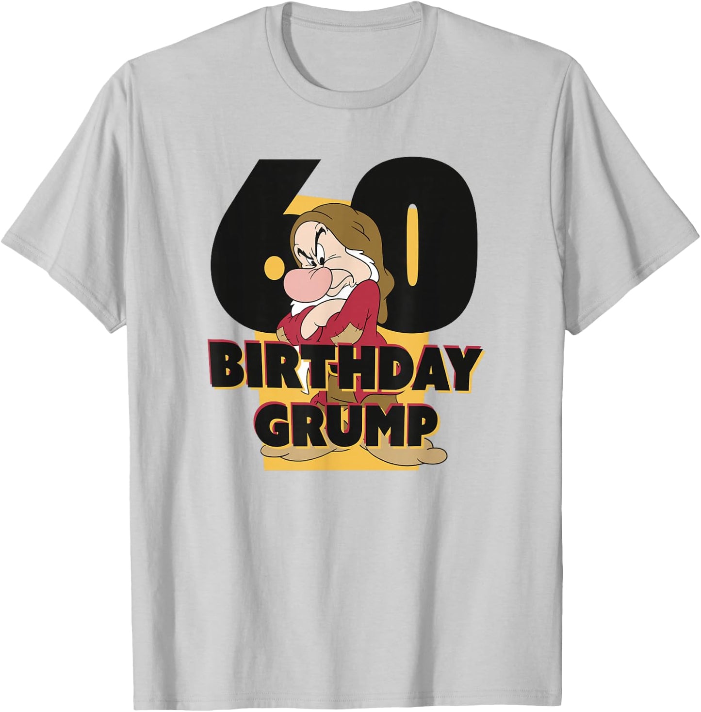 Disney Snow White Grumpy 60th Birthday T-Shirt - T-Shirt | Ash
