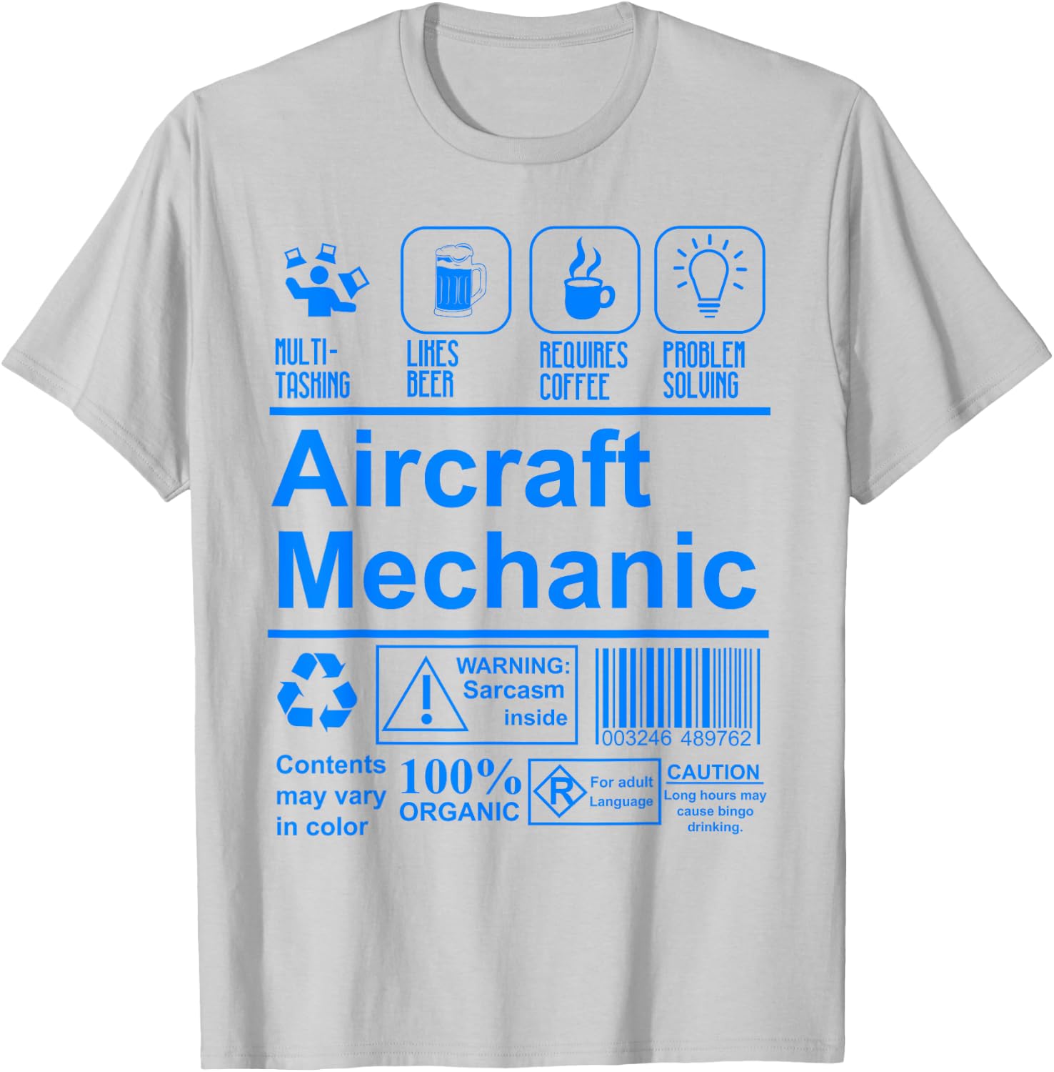 Aircraft Mechanic Shirt | Cute Aircraft Work Wear Gift T-Shirt - T-Shirt | Ash