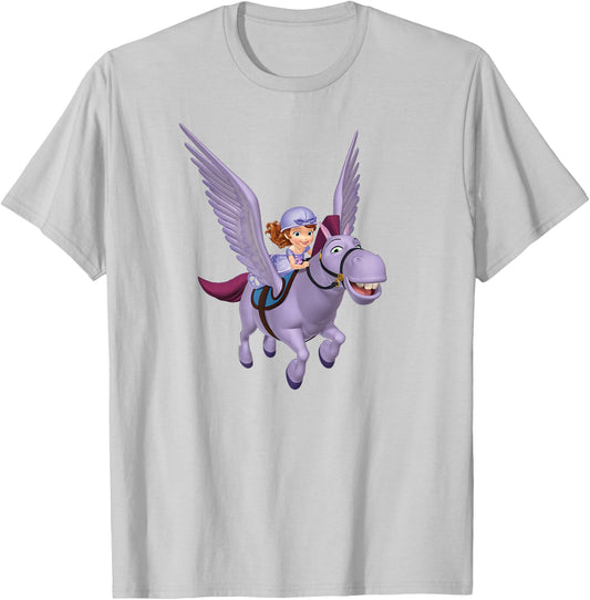 Disney - Sofia the First Sofia & Minimus T-Shirt - T-Shirt | Ash