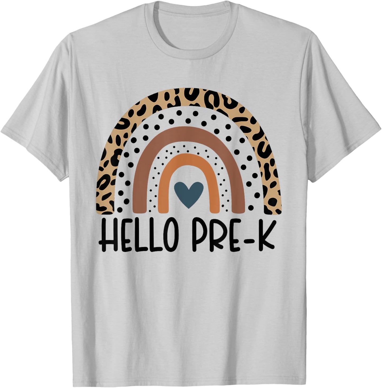 Hello Pre-K Rainbow teacher team Pre-K squad girls boys kids T-Shirt - T-Shirt | Ash