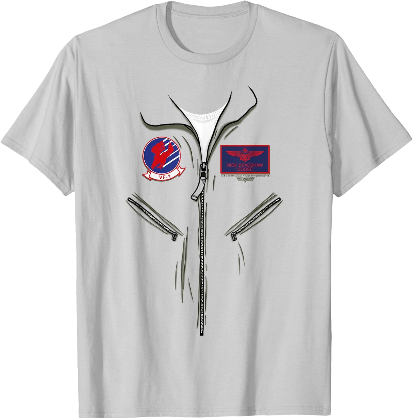 Top Gun Halloween Goose Pilot Costume T-Shirt - T-Shirt | Ash