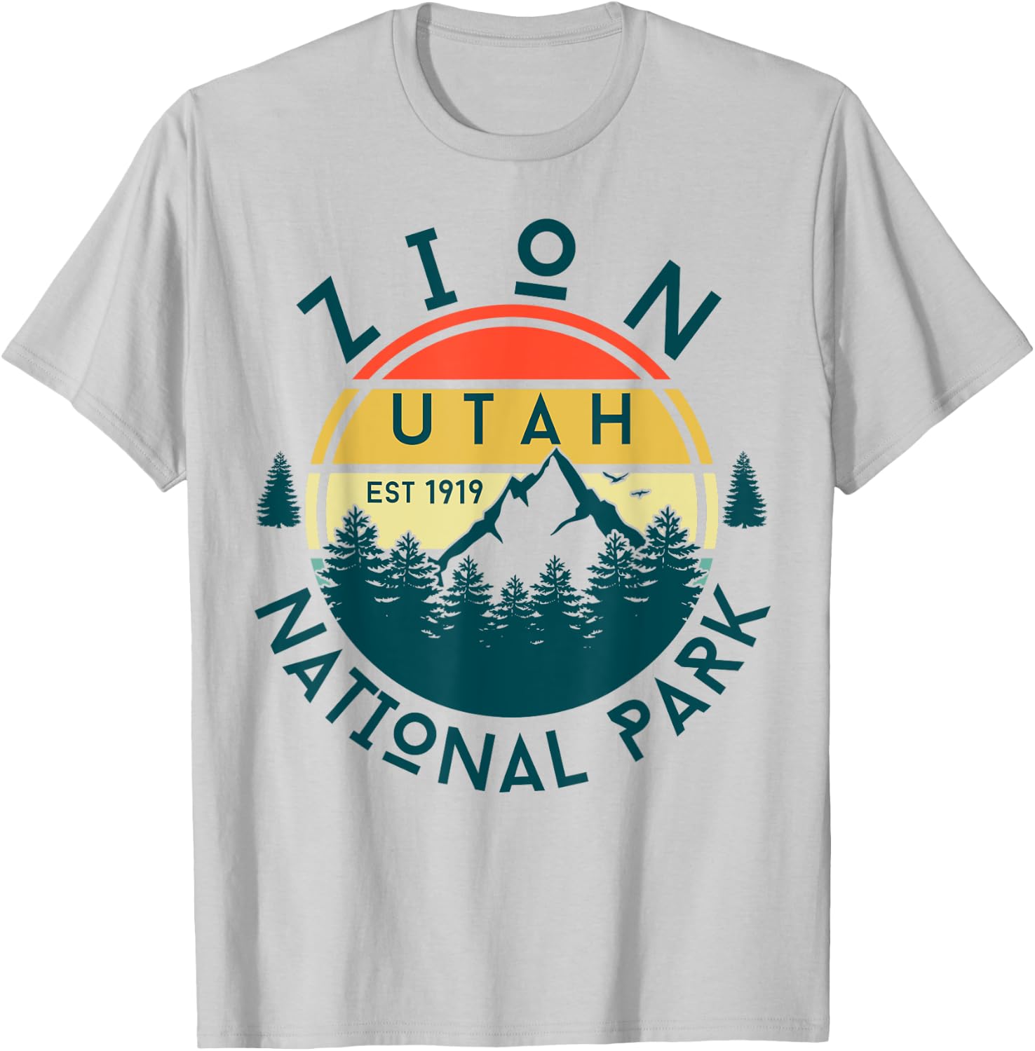 Zion National Park Utah Nature Hiking Outdoors T-Shirt - T-Shirt | Ash