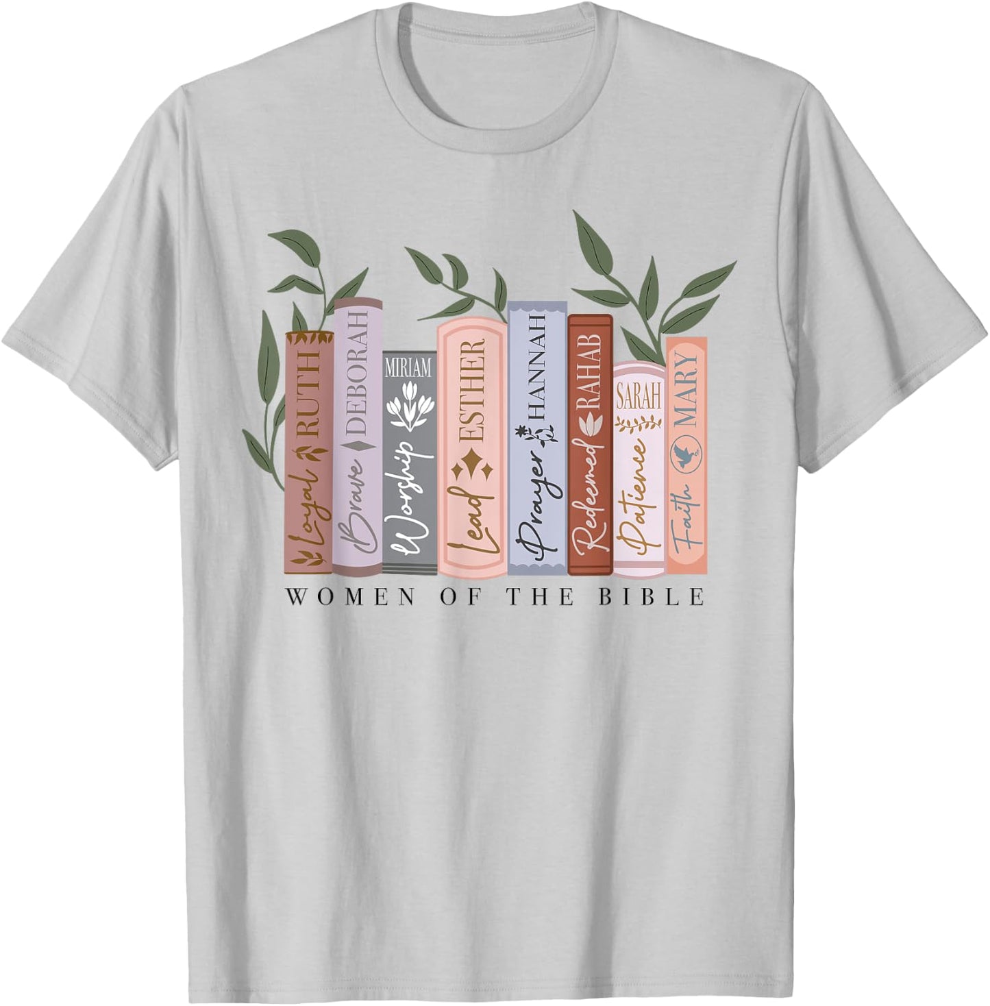Women Of The Bible Funny Book Lover T-Shirt - T-Shirt | Ash