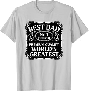 Best Dad Forever Worlds Greatest Father DADD Fathers Day T-Shirt - T-Shirt | Ash