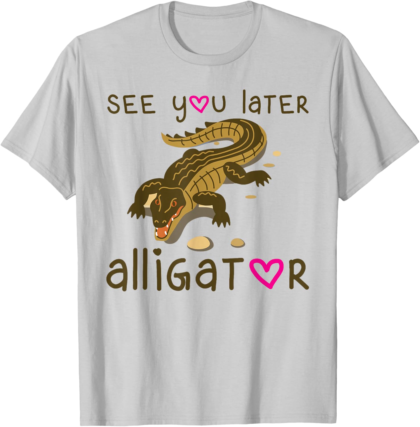 See You Later Alligator Shirt Kids Florida Gator Crocodile T-Shirt - T-Shirt | Ash
