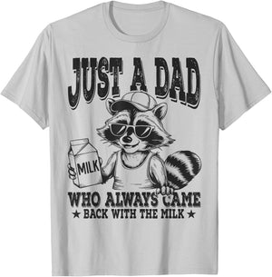 With the Milk Fathers Day T-Shirt - T-Shirt | Ash