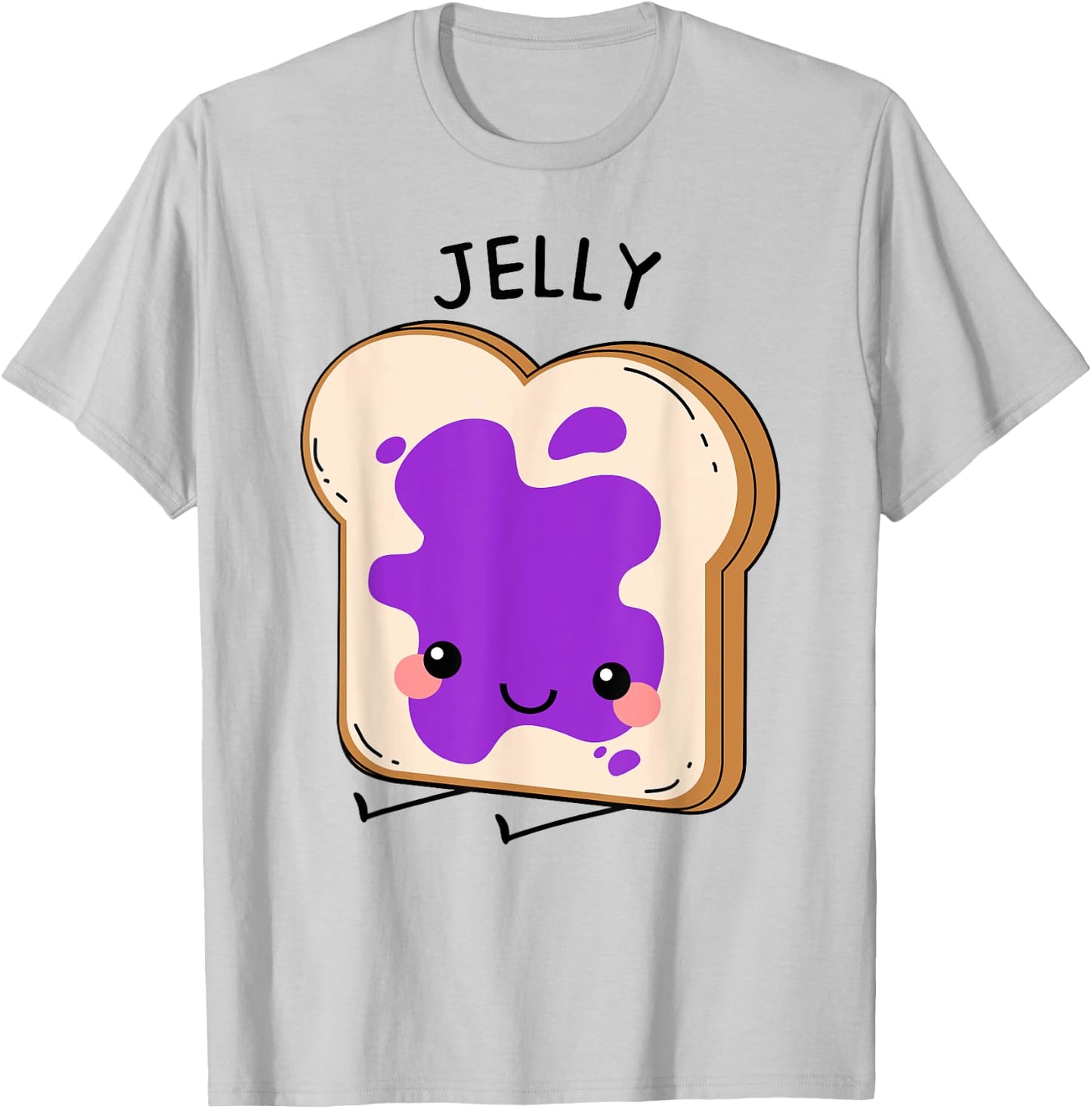 Jelly Matching Halloween Costume Set DIY Peanut Butter Shirt T-Shirt - T-Shirt | Ash