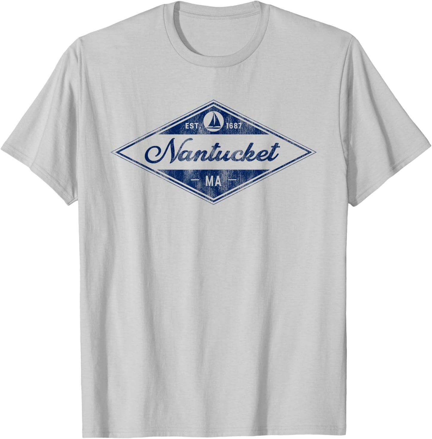 Nantucket Island Massachusetts Souvenir T-Shirt - T-Shirt | Ash