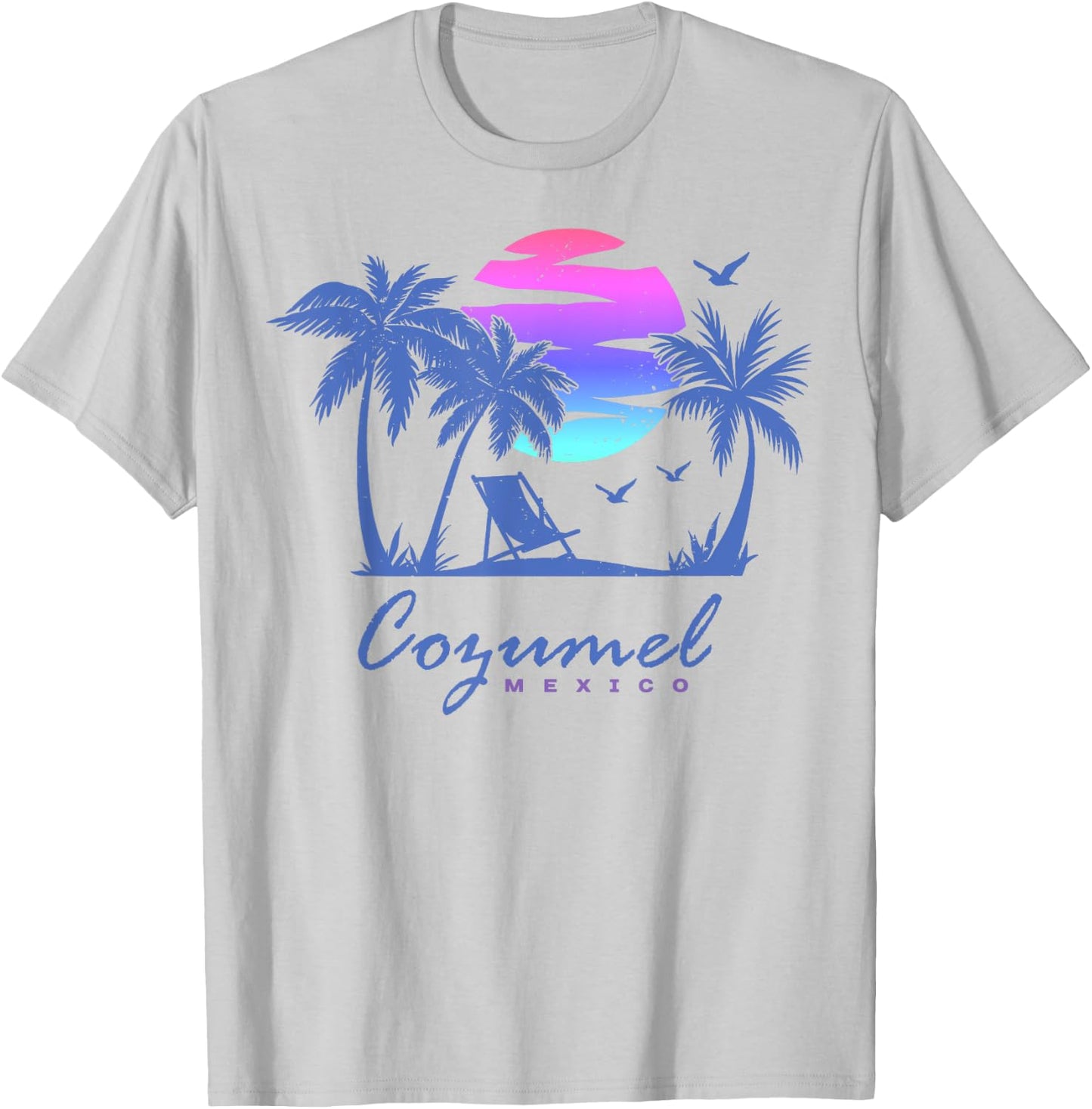 COZUMEL Mexico Beach Vacation Spring Break Honeymoon Vintage T-Shirt - T-Shirt | Ash