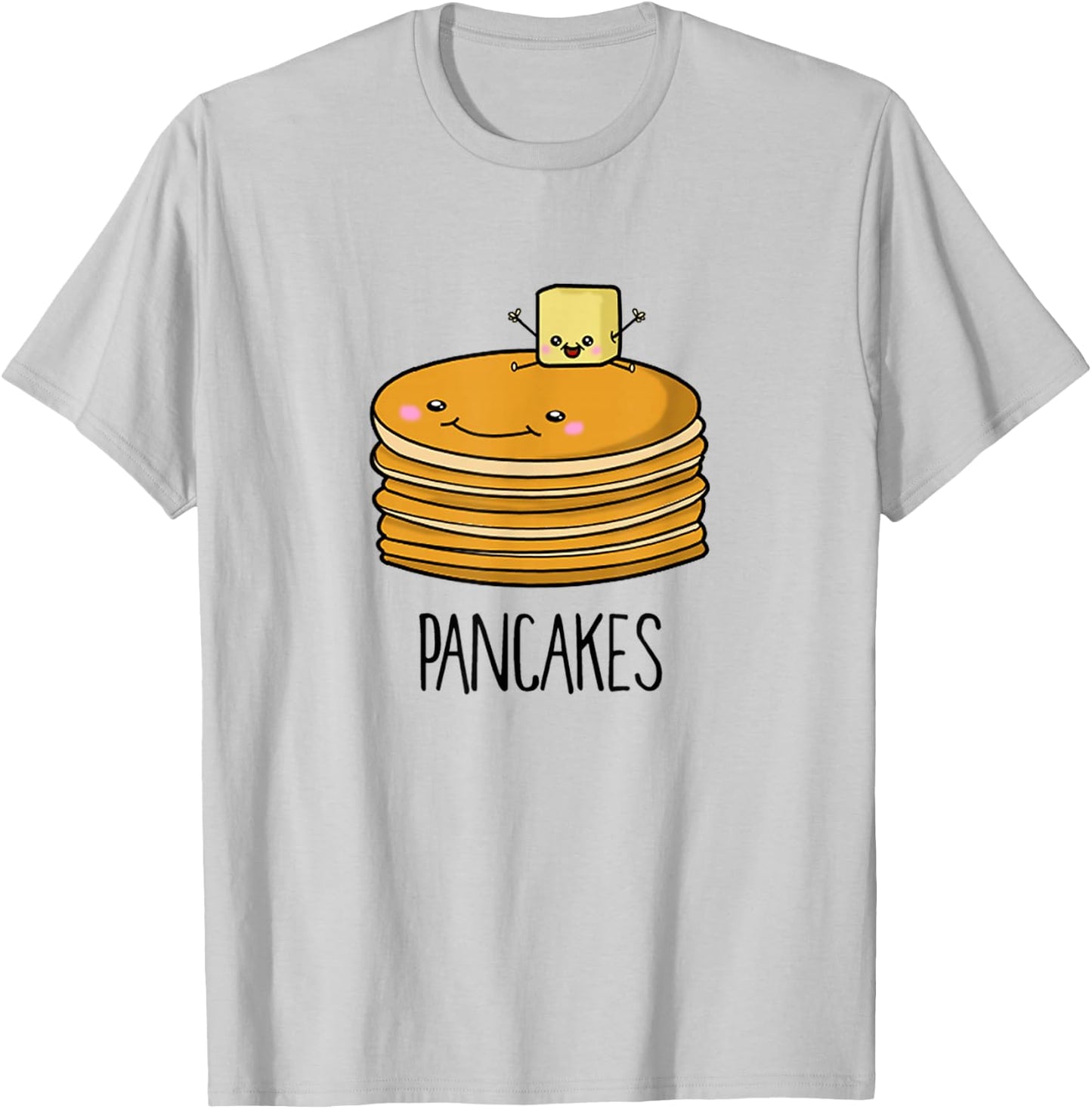 Pancakes and Syrup Cute Kawaii Cute BFF Shirts T-Shirt - T-Shirt | Ash