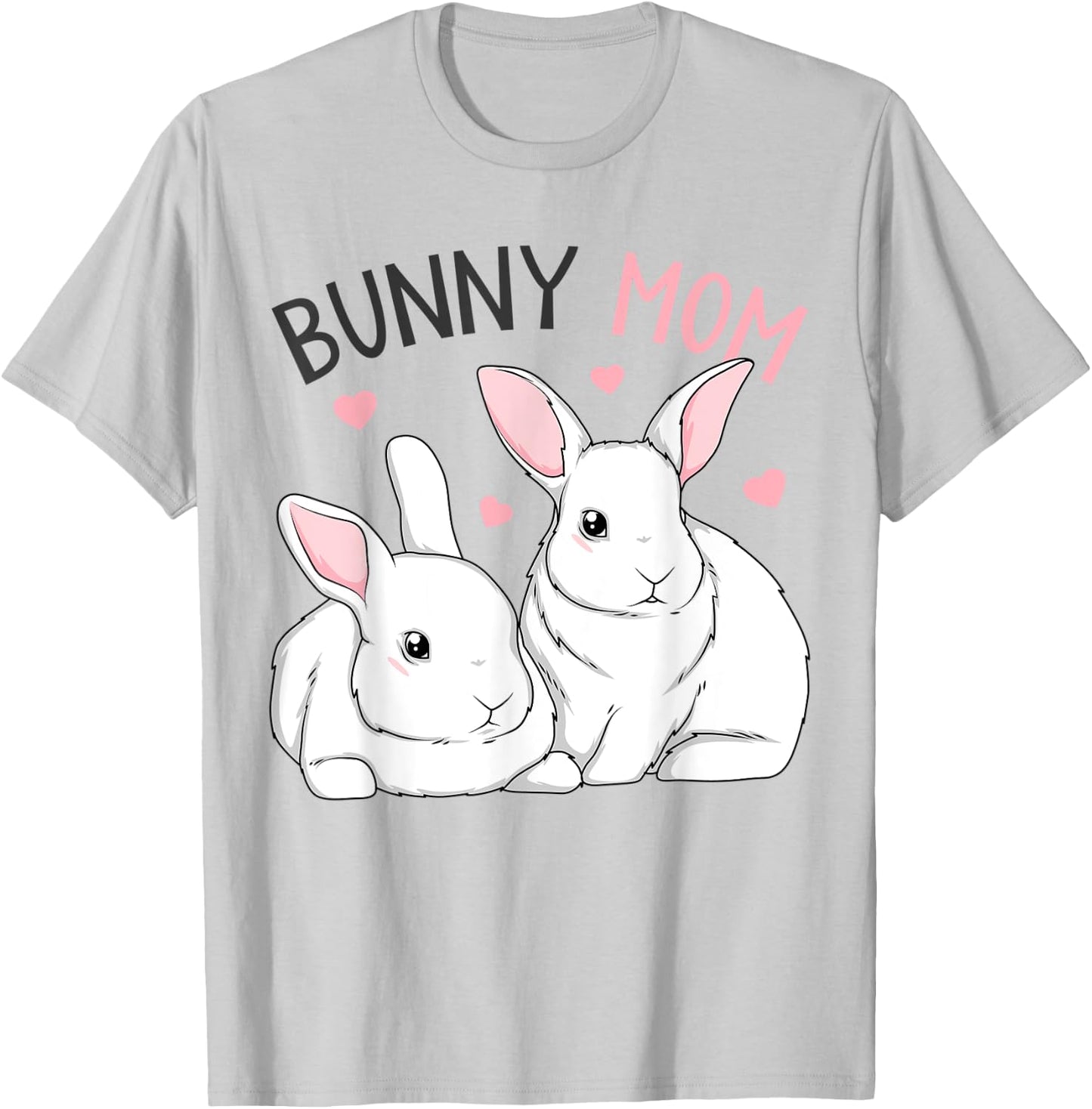 Bunny Mom Rabbit Love Easter Girls T-Shirt - T-Shirt | Ash