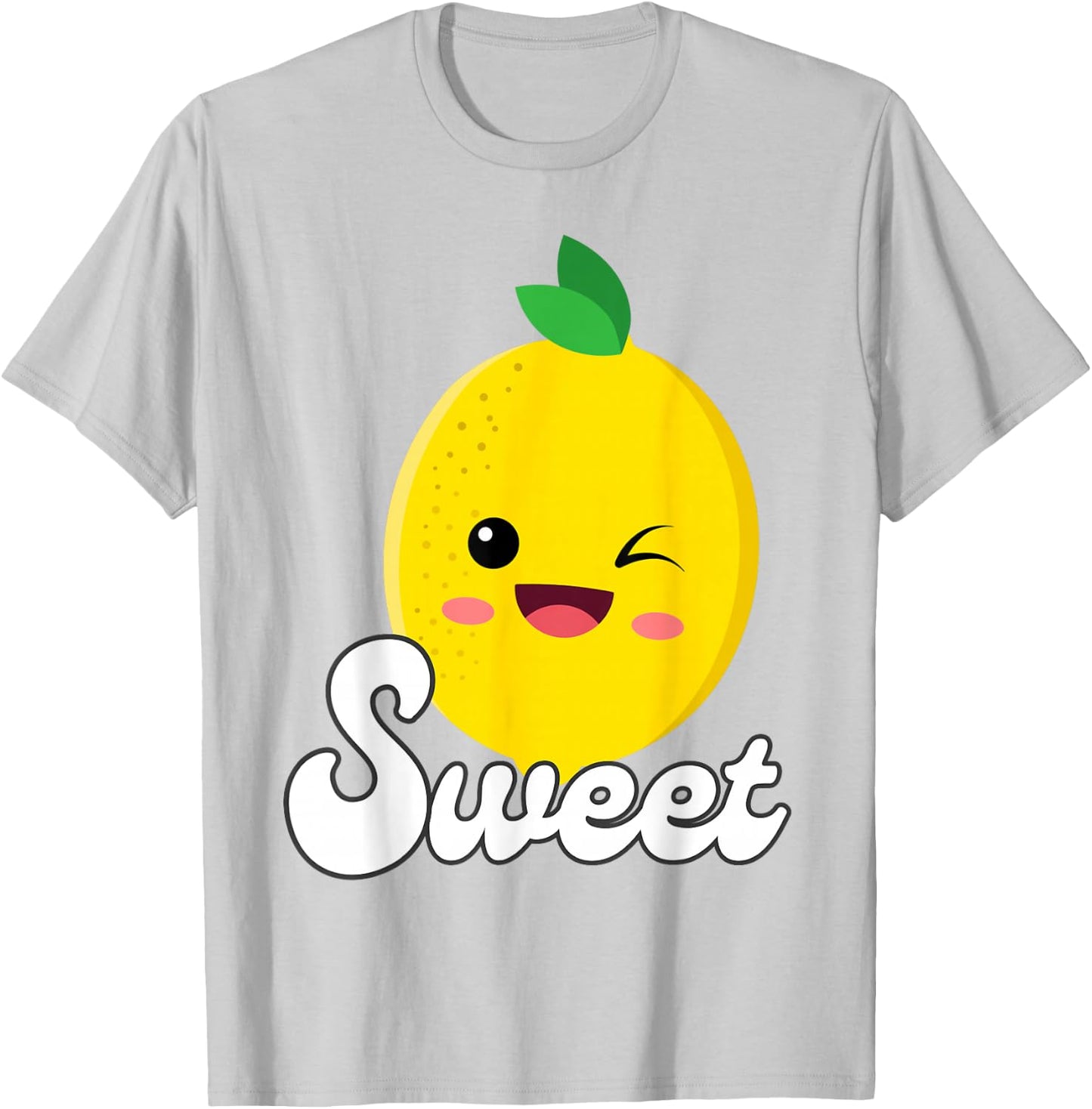 Twinning Sweet & Sour Lemon Besties Couples Matching T-Shirt - T-Shirt | Ash