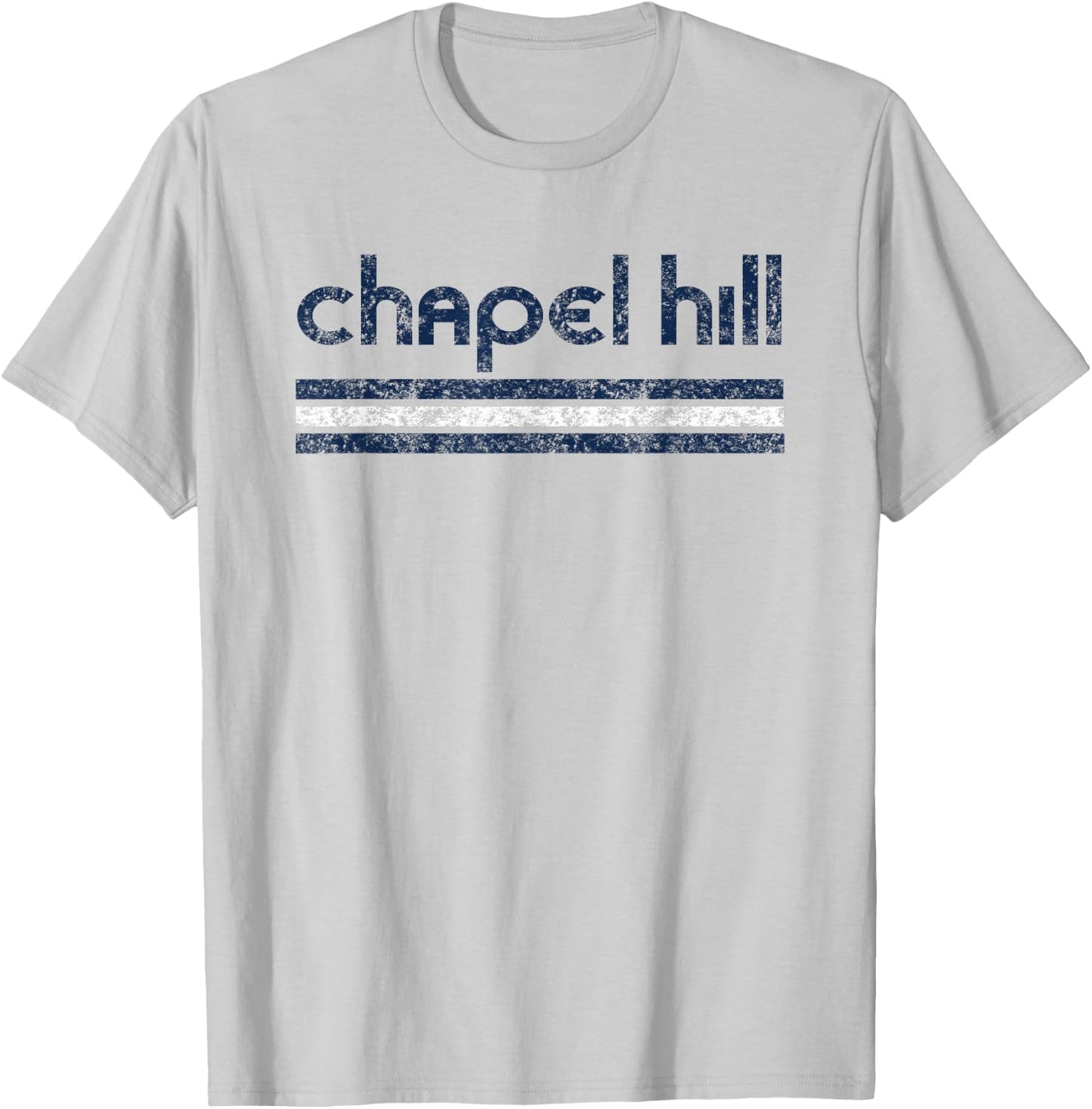 Chapel Hill North Carolina Retro Vintage Throwback T-Shirt - T-Shirt | Ash