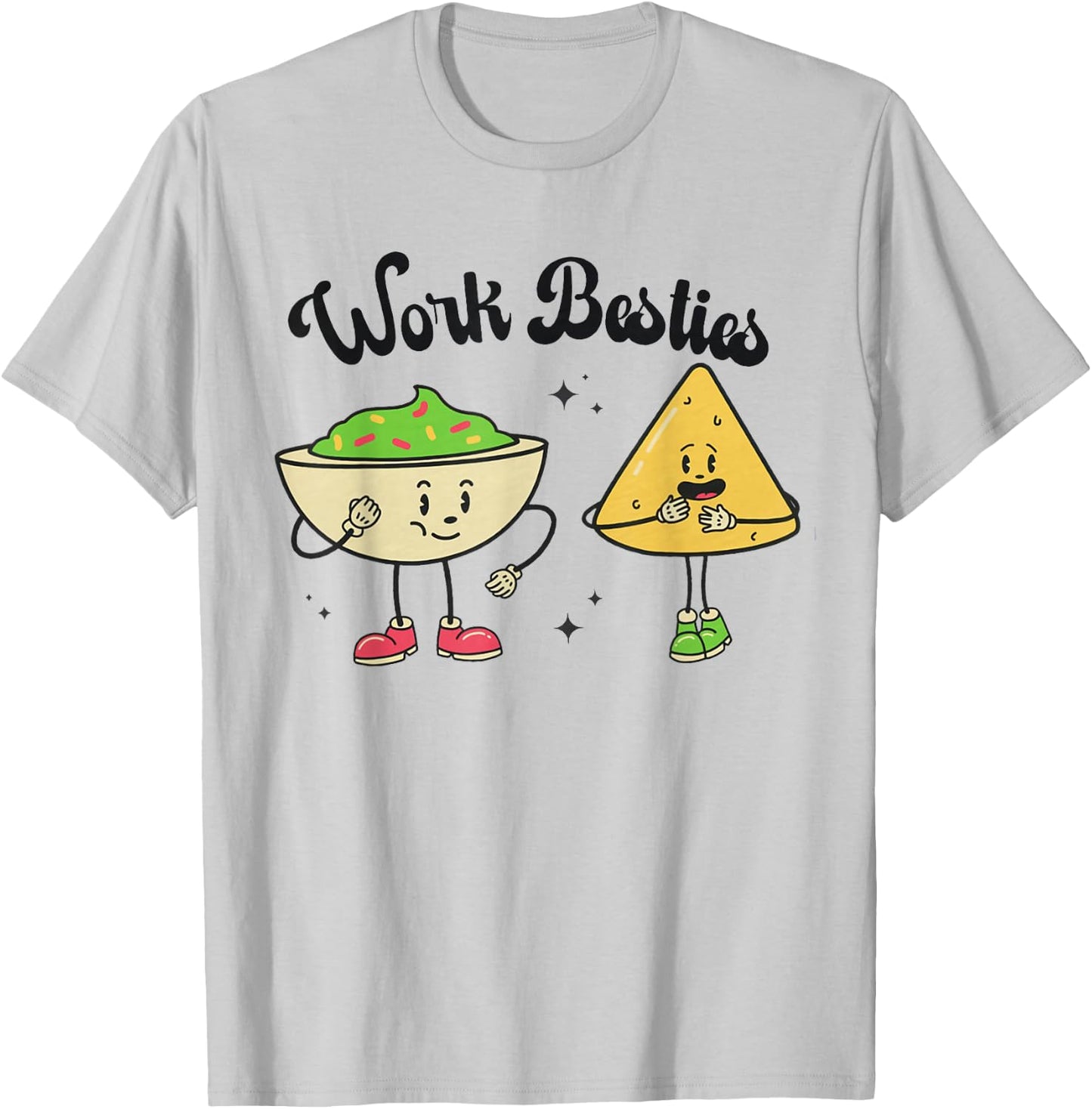 Work Besties Educator Coworker Best Friends Back to School T-Shirt - T-Shirt | Ash
