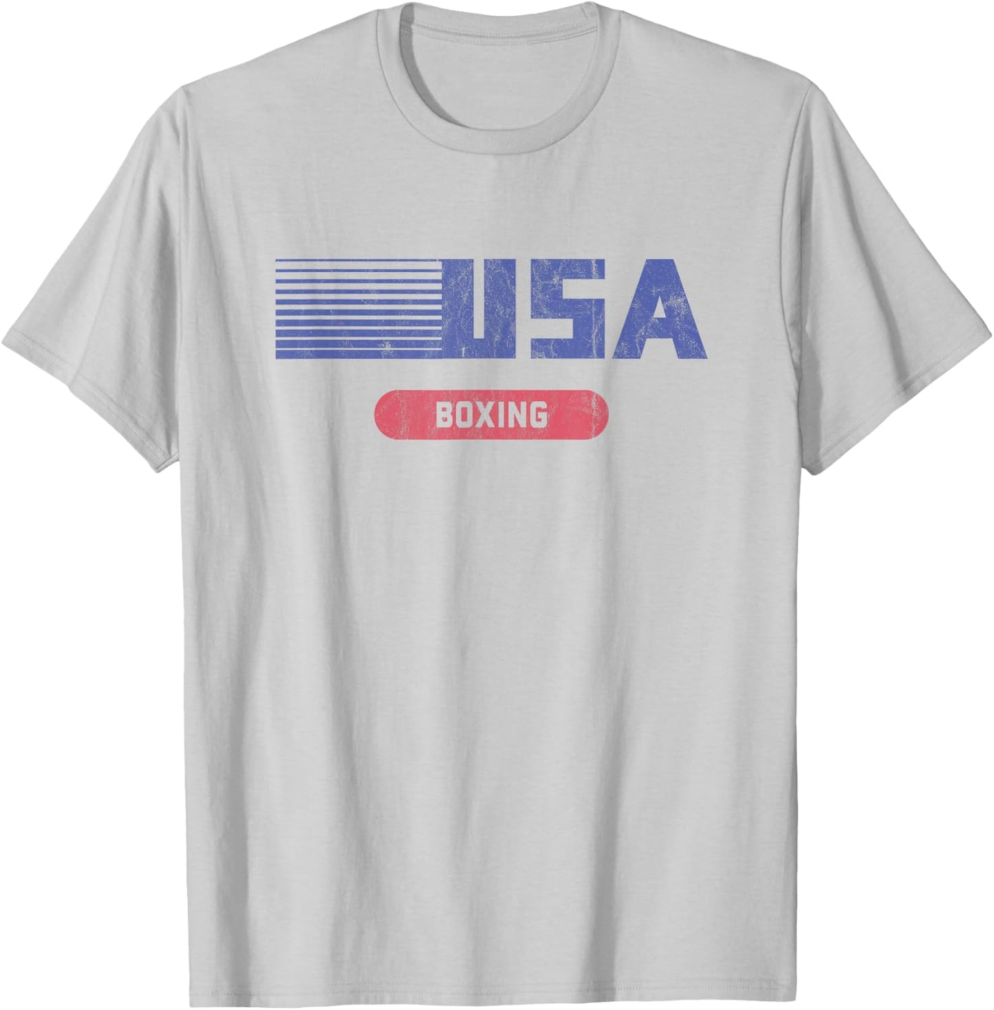 Retro USA 2020 Team American Boxing Vintage T-Shirt - T-Shirt | Ash