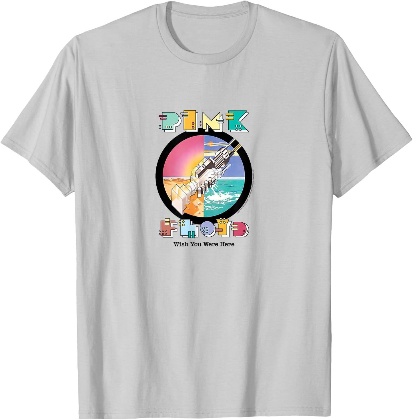 Pink Floyd - Wish You Were Here Robot Handshake T-Shirt - T-Shirt | Ash