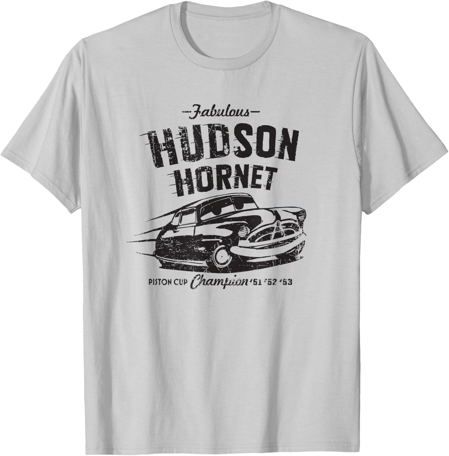 Disney and Pixar’s Cars Hudson Hornet Piston Cup Champion T-Shirt - T-Shirt | Ash
