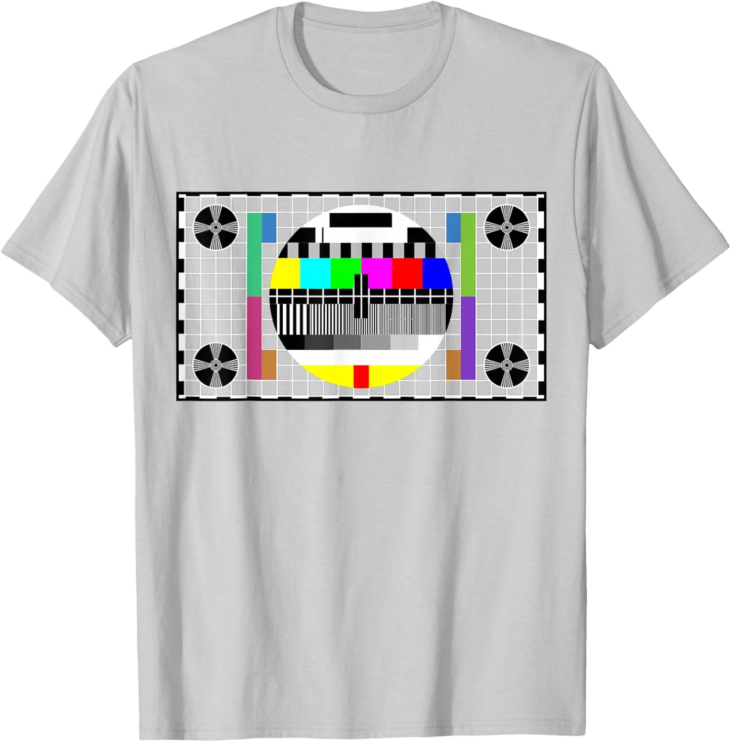 Funny TV Test Pattern in Color Sheldon Nerdy Geek Gift T-Shirt - T-Shirt | Ash