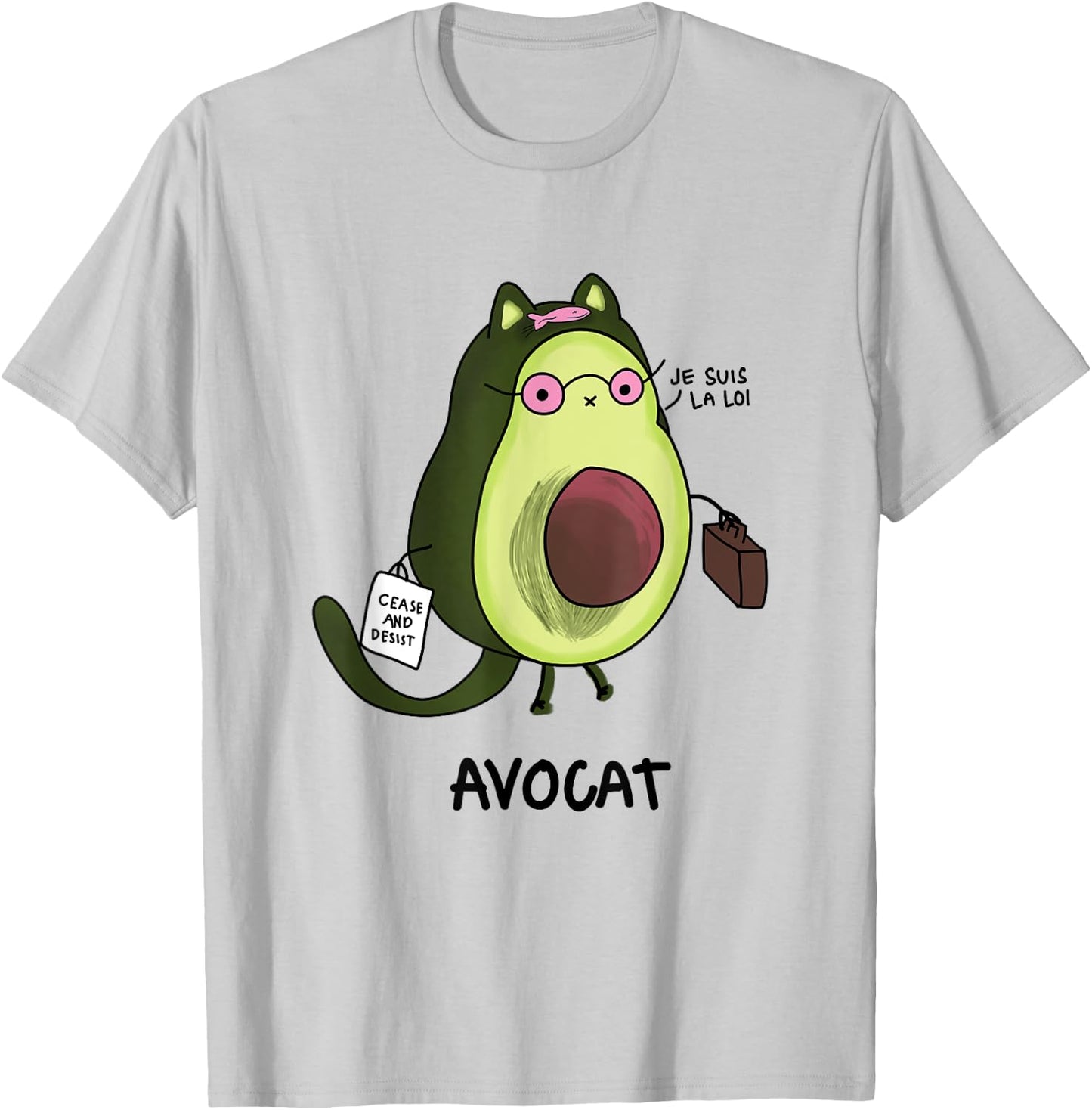 Avocat Je Suis La Loi Law French Lawyer Funny Avocado Women T-Shirt - T-Shirt | Ash