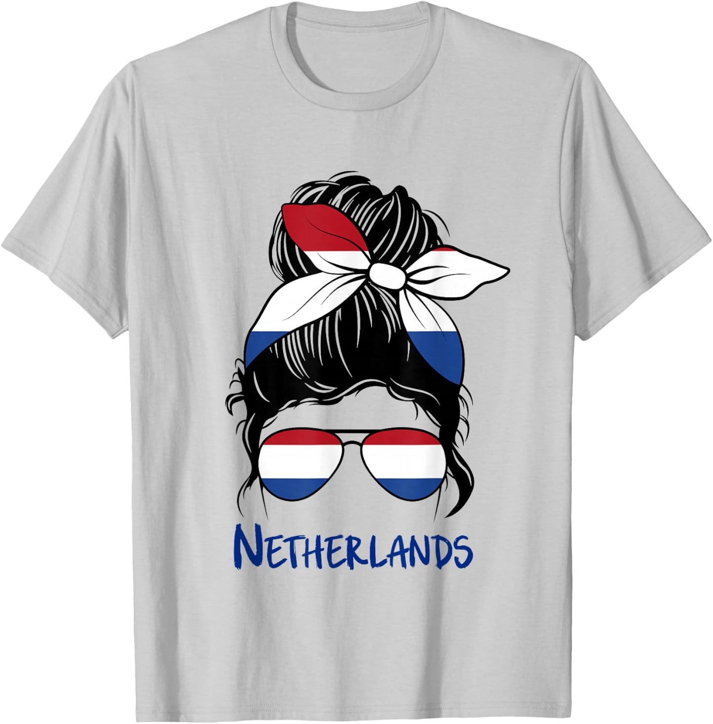 Netherlands Girl Dutch Girl Netherland Woman Flag T-Shirt - T-Shirt | Ash