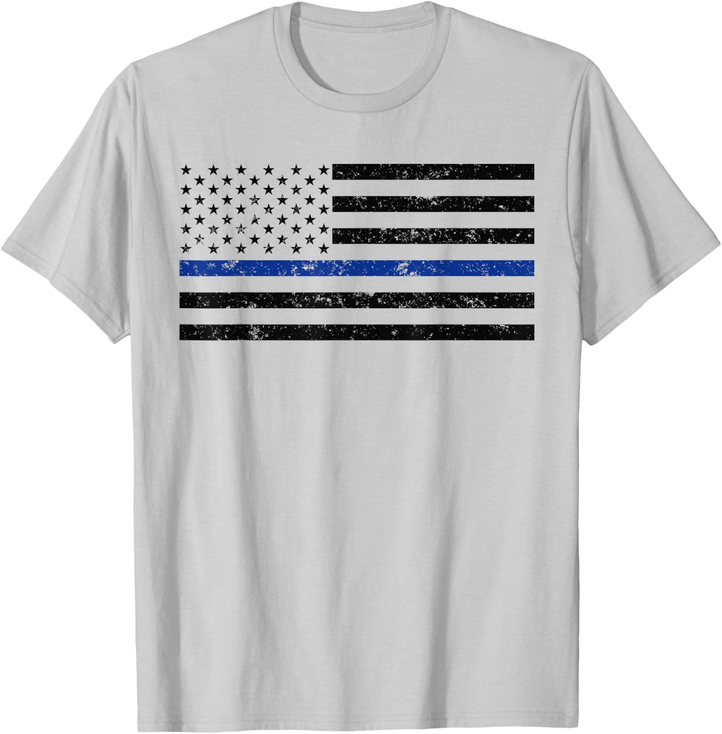 Thin Blue Line American Police Support Thin Blue Line Flag Girls Kids Men T-Shirt - T-Shirt | Ash