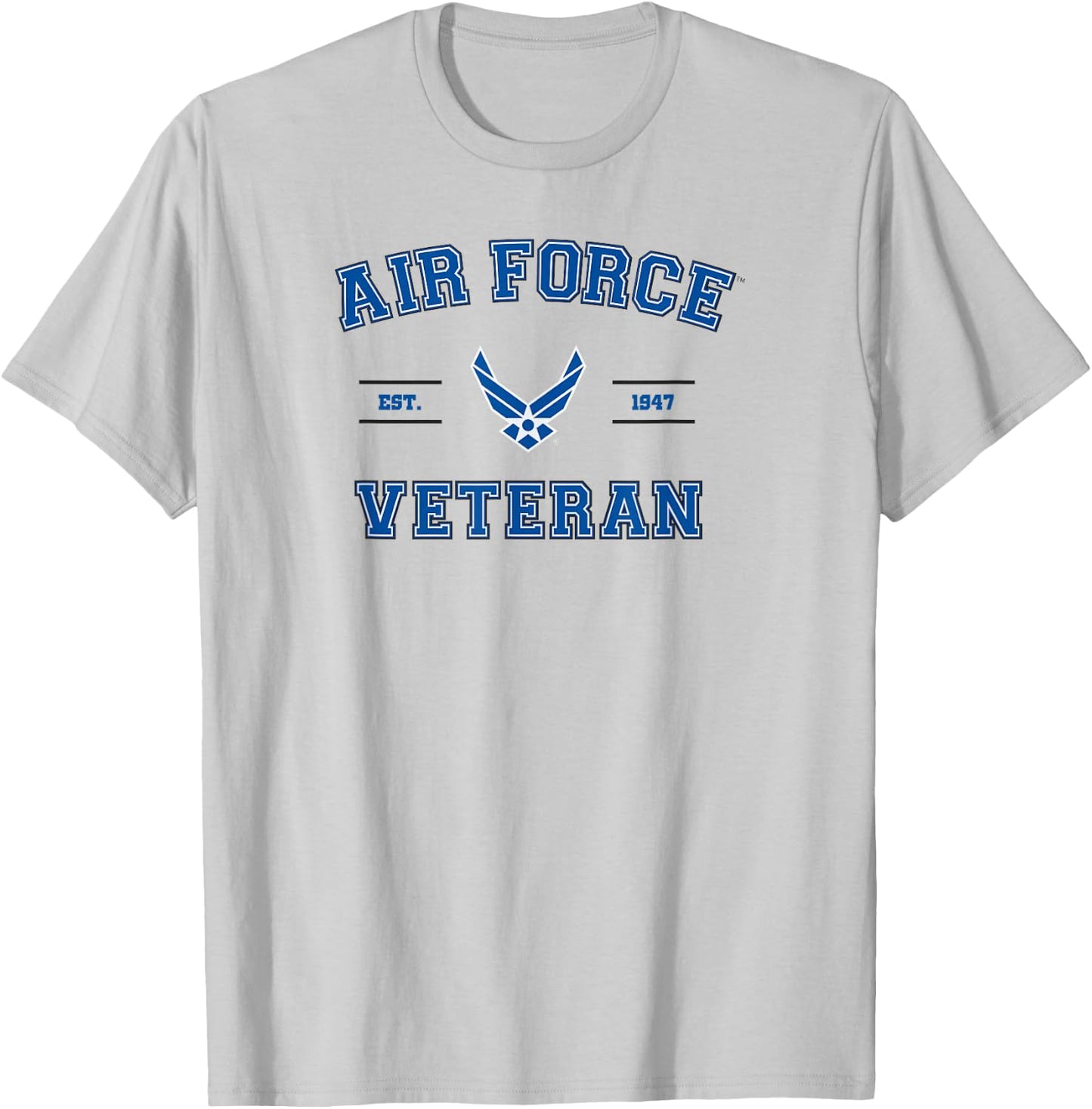 US AIR Force Veteran with Logo T-Shirt - T-Shirt | Ash
