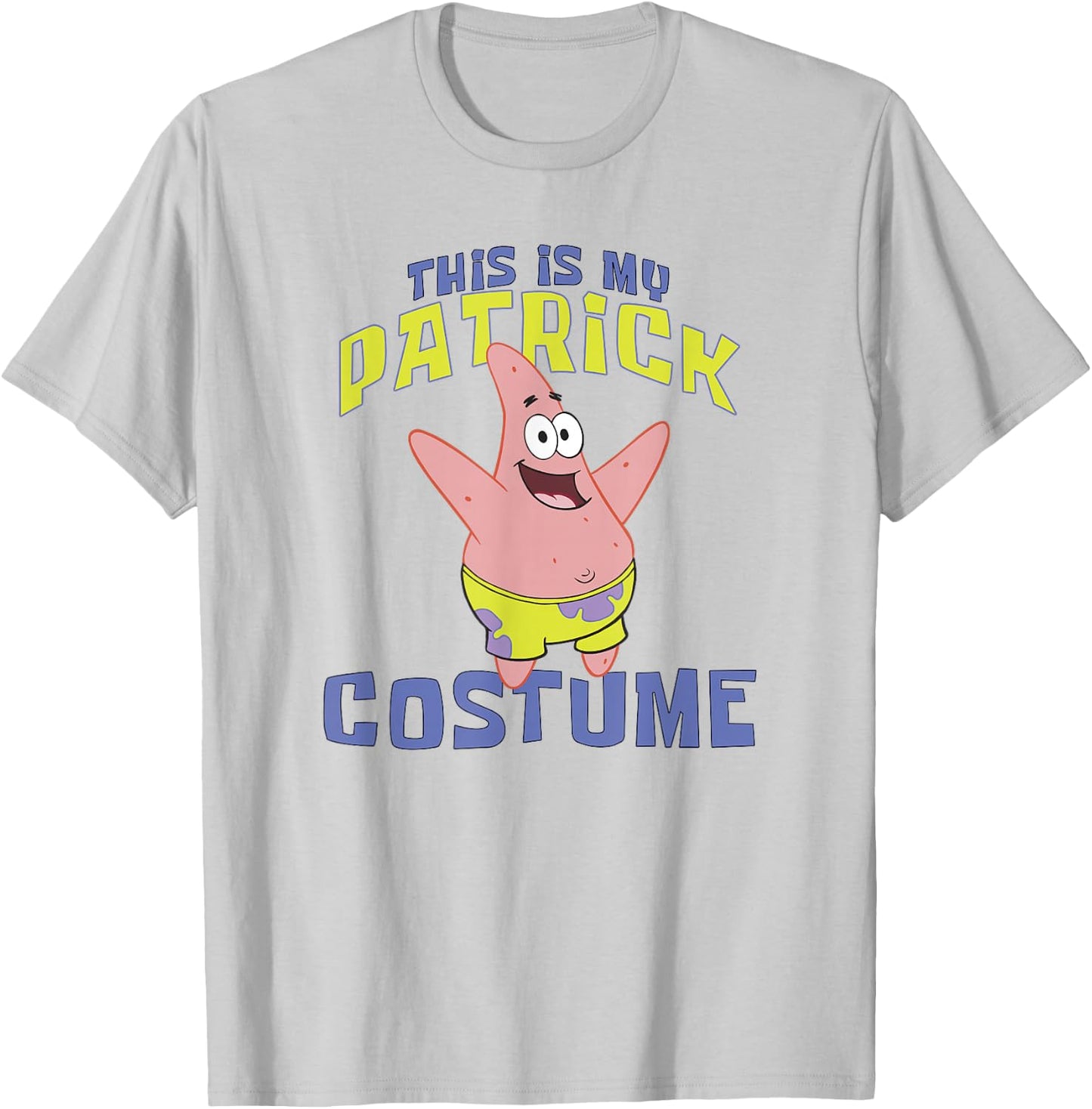 SpongeBob SquarePants Halloween This Is My Patrick Costume T-Shirt - T-Shirt | Ash