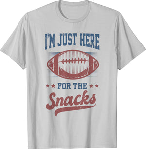 I'm Just Here for The Snacks Funny Fantasy Football League T-Shirt - T-Shirt | Ash