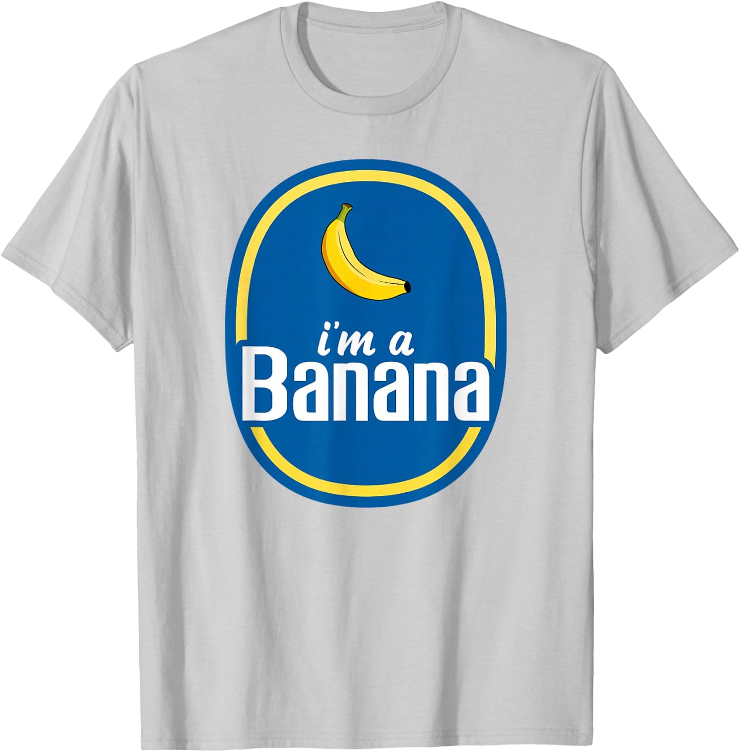 I'm A Banana Costume Halloween Fruit Sticker Yellow Funny Small T-Shirt - T-Shirt | Ash