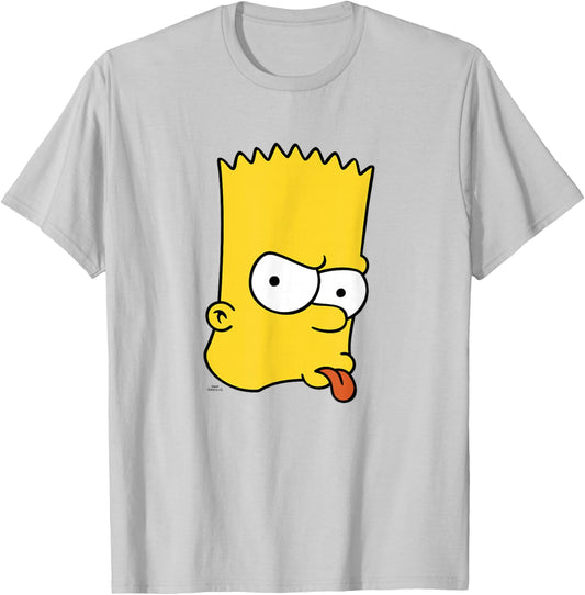 The Simpsons Bart Simpson Big Face T-Shirt - T-Shirt | Ash