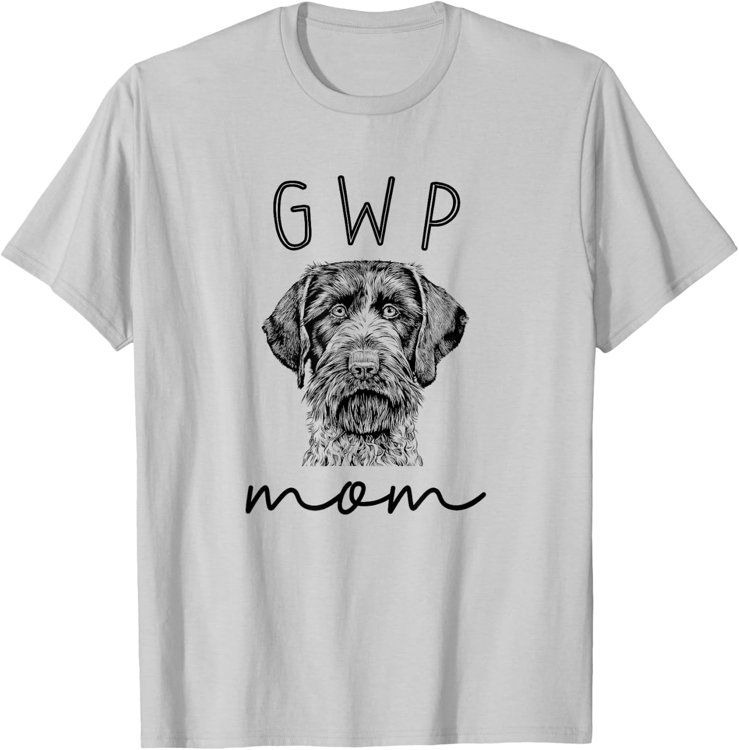 GWP Mom German Wirehaired Pointer Dog Mother T-Shirt - T-Shirt | Ash