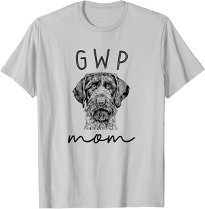 GWP Mom German Wirehaired Pointer Dog Mother T-Shirt - T-Shirt | Ash