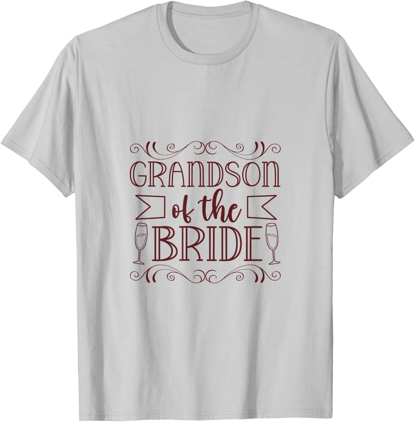 Wedding - Grandson of the Bride T-Shirt - T-Shirt | Ash