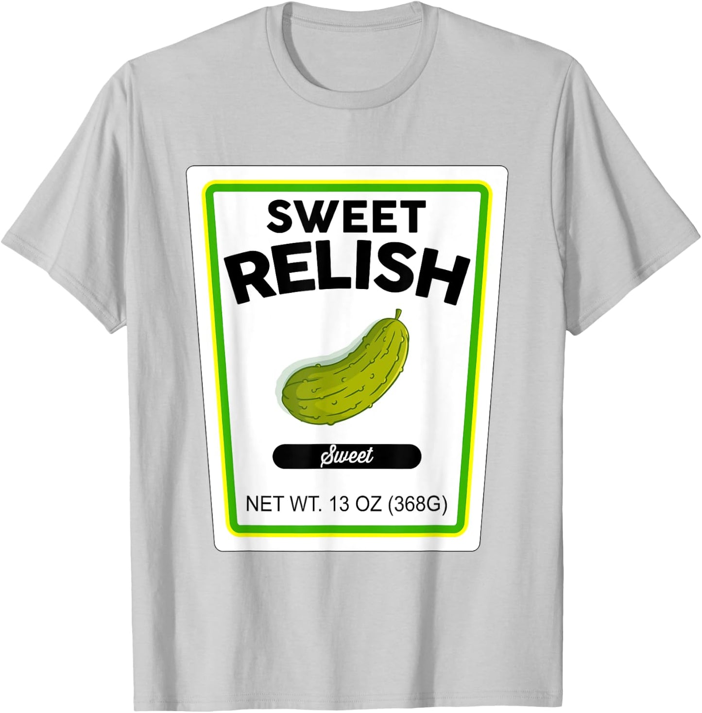 Halloween Matching Costume Sweet Relish Bottle Label T-Shirt - T-Shirt | Ash