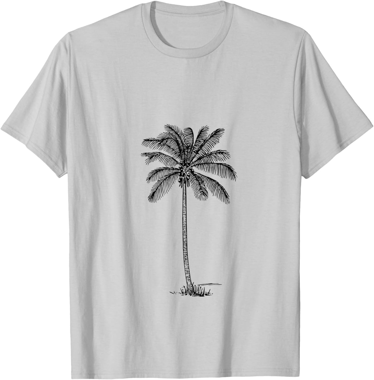 Coconut Palm Tree T-Shirt - T-Shirt | Ash