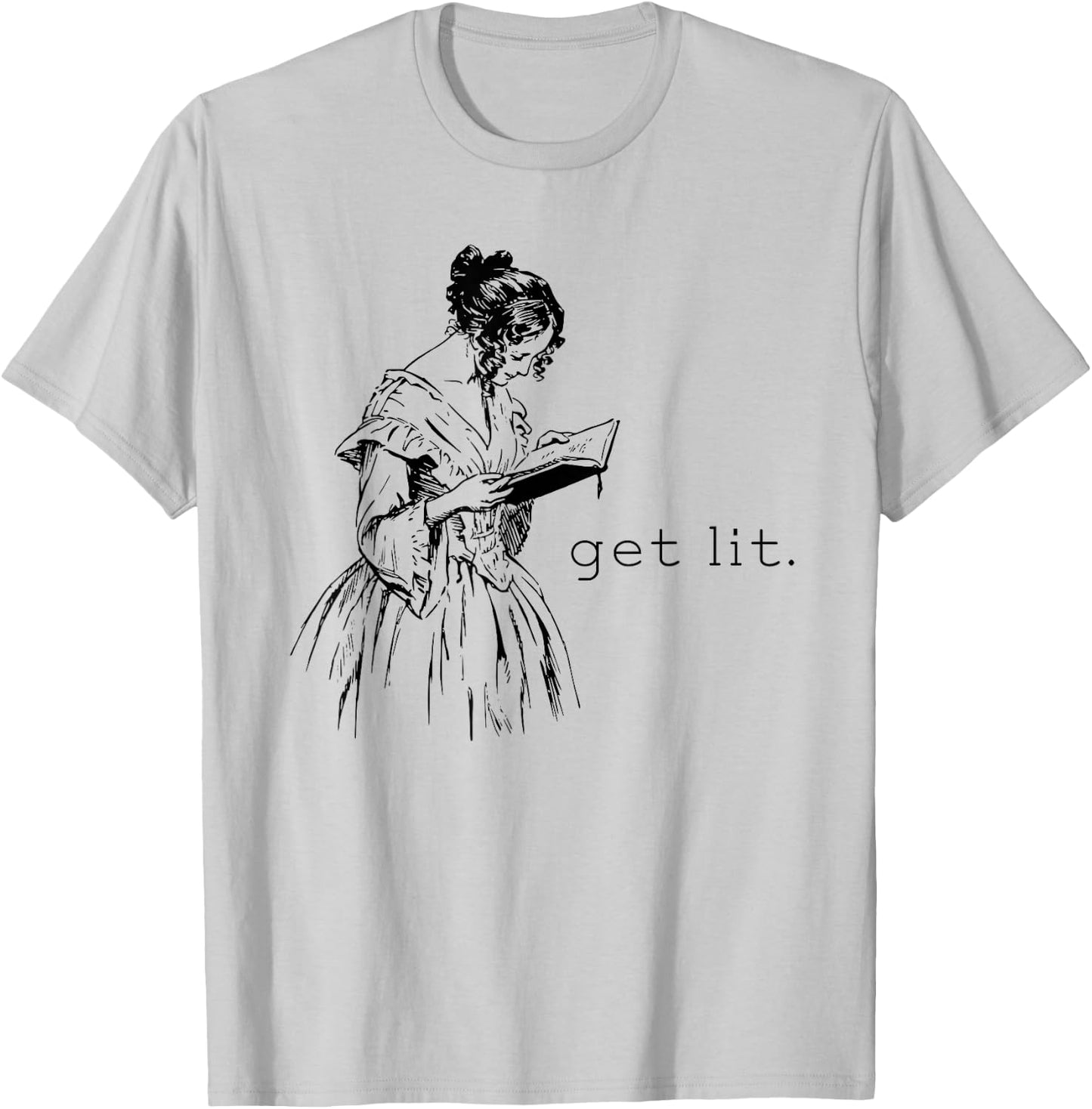Get Lit for Book Lovers T-Shirt - T-Shirt | Ash