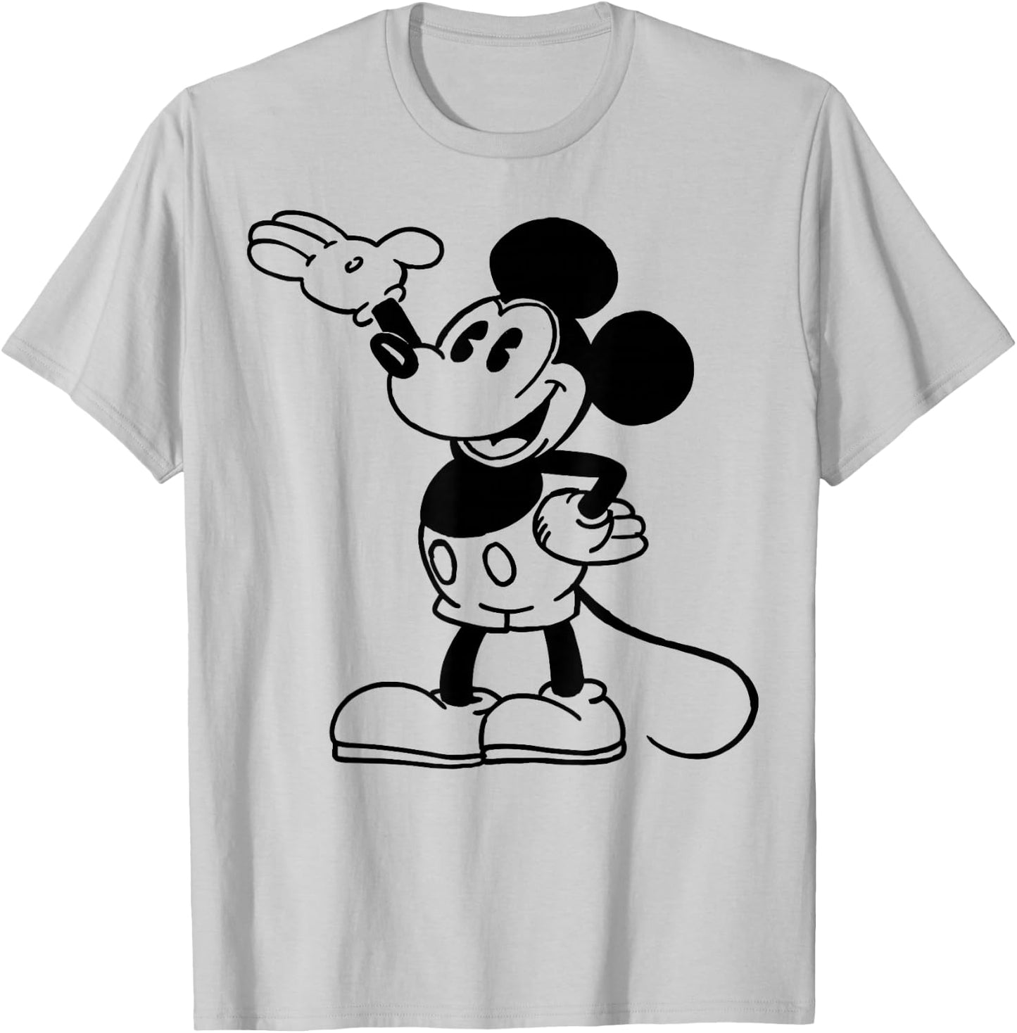 Disney Mickey and Friends Mickey Mouse Classic Pose T-Shirt - T-Shirt | Ash