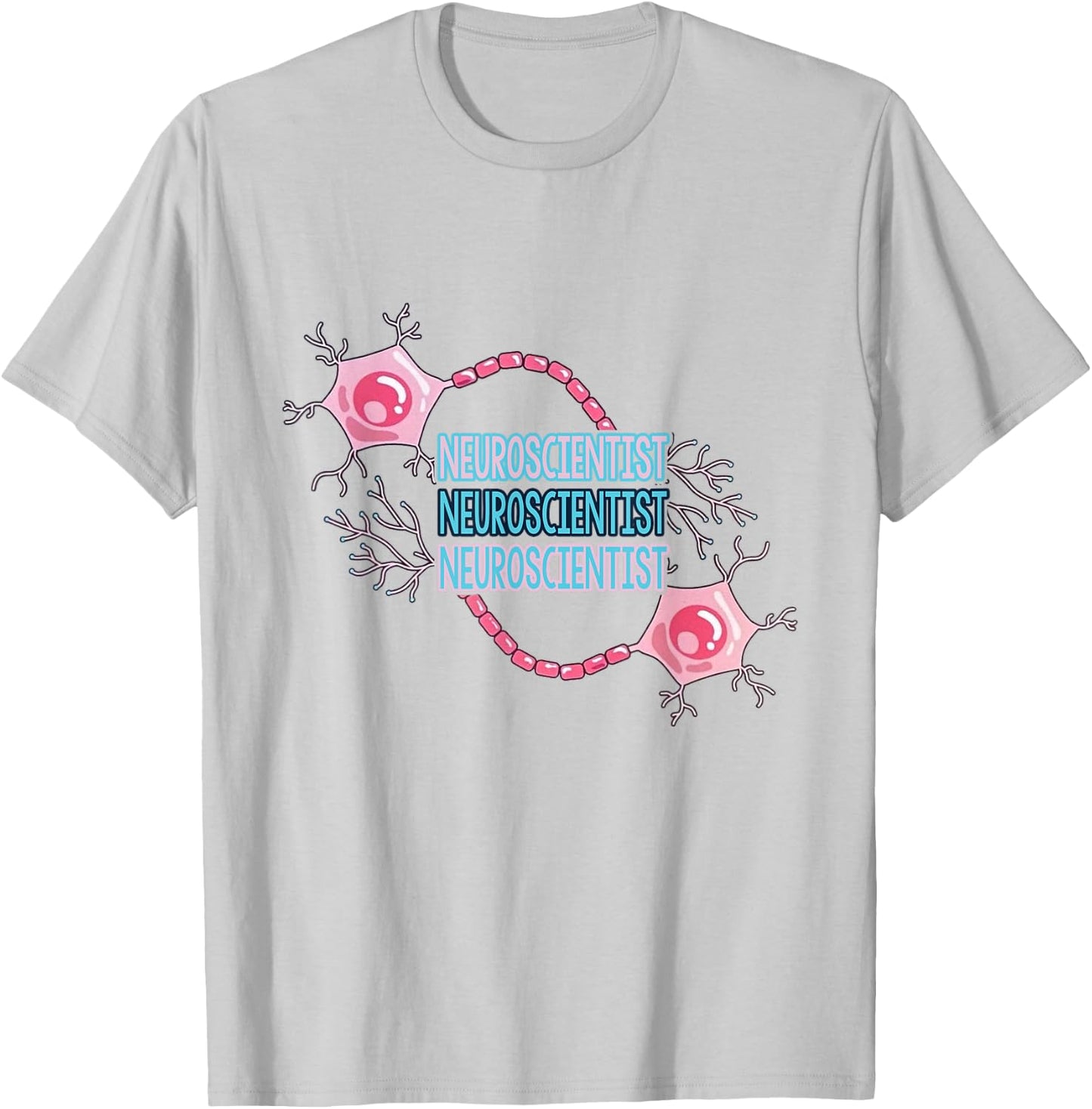 Neuroscientist Neuroscience Neuron Brain for PhD Student Sc T-Shirt - T-Shirt | Ash