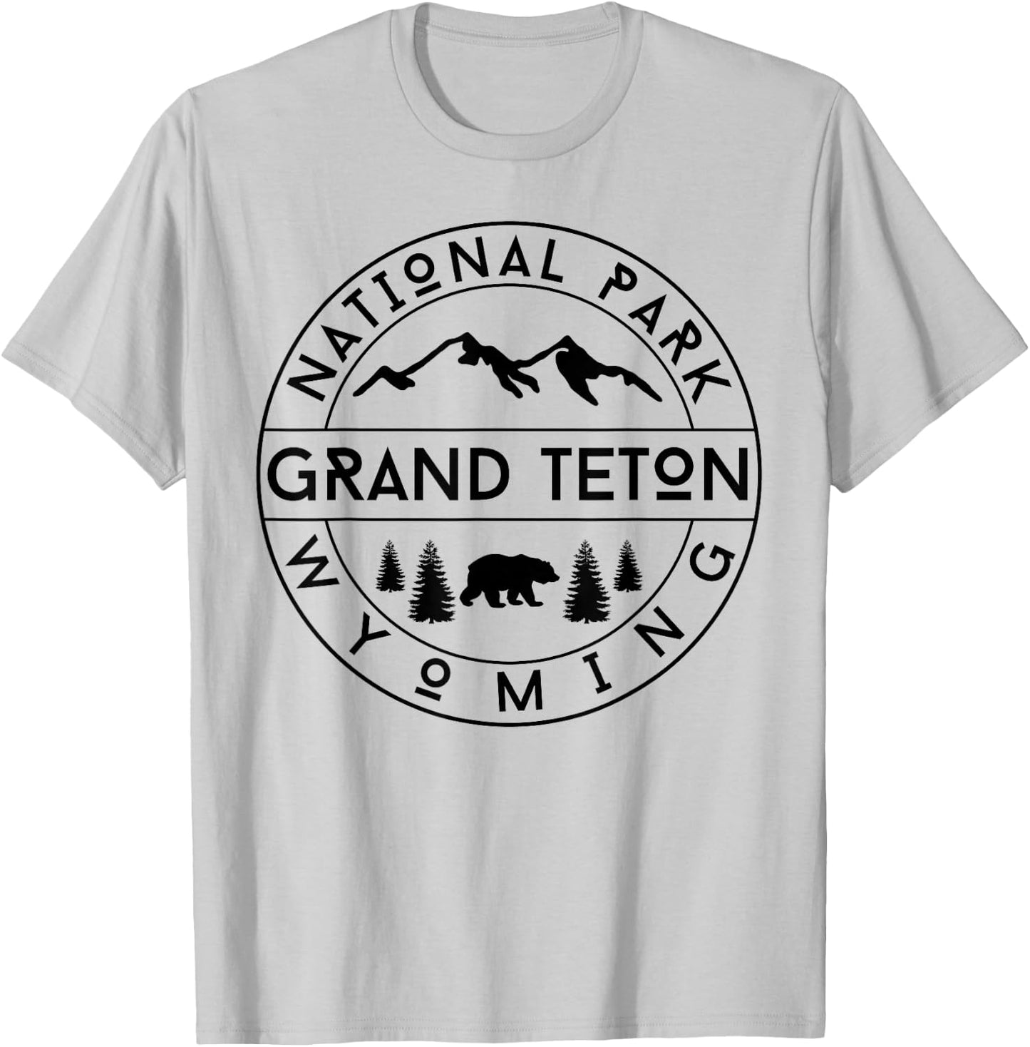 Grand Teton National Park T-Shirt - T-Shirt | Ash
